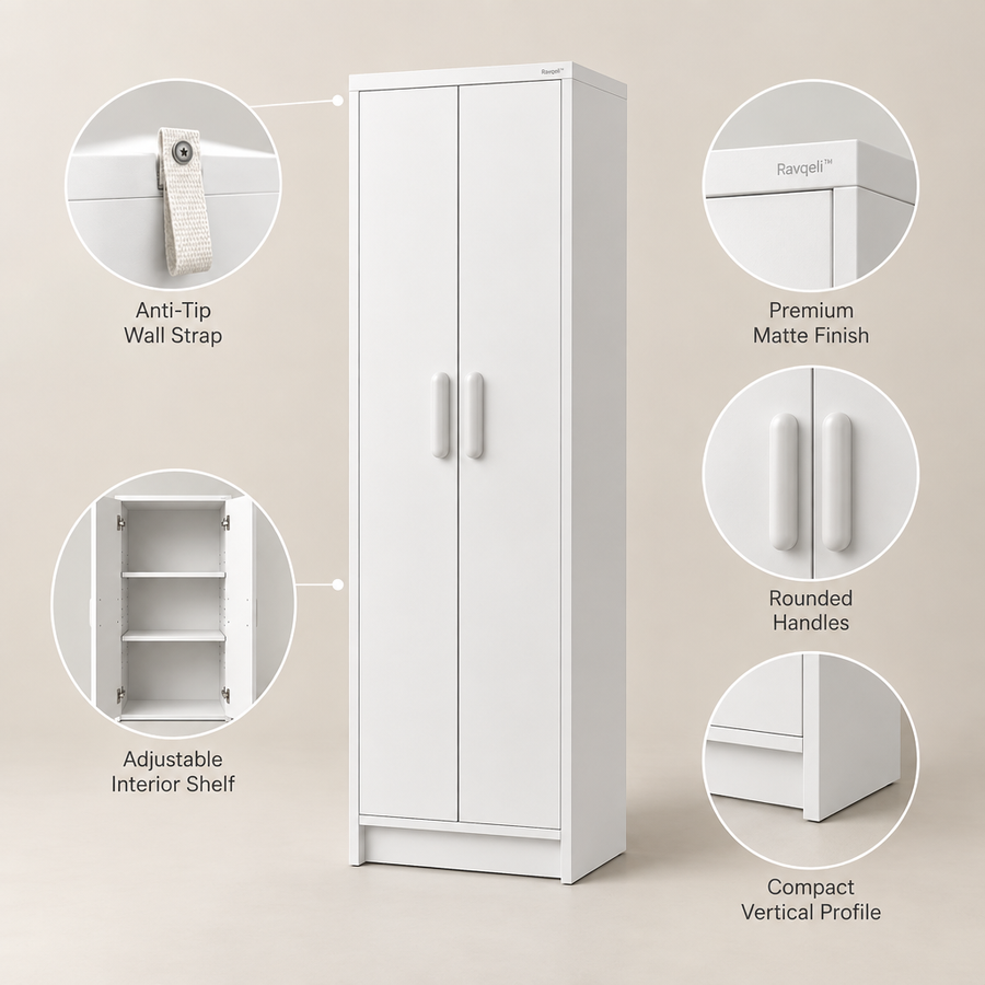 Ravqeli™ Narrow Entryway Storage Cabinet hero
