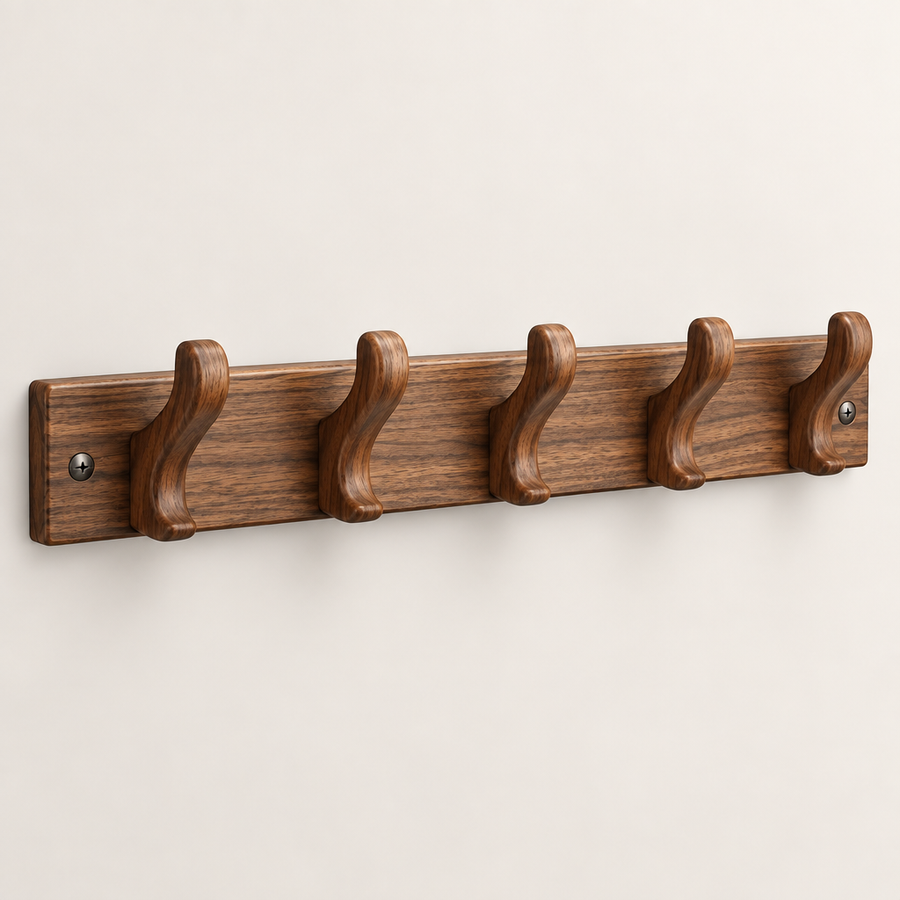 Ravqeli™ Wooden Entryway Coat Hanger hero