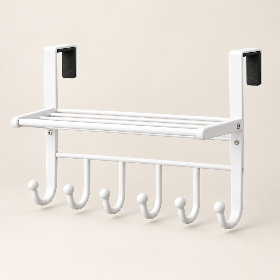 Ravqeli™ Multi-Function Over-Door Rack hero